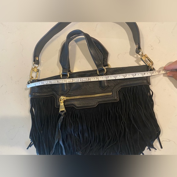 Aimee Kestenberg Women's Leather Fringe Signature Shoulder Bag - Picture 3 of 15